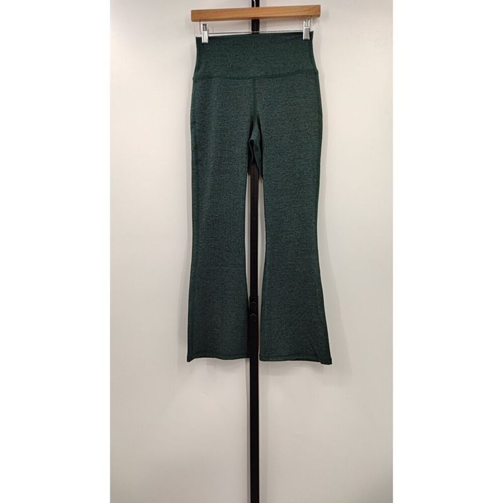 Quince Dark Green Boot Cut Pants